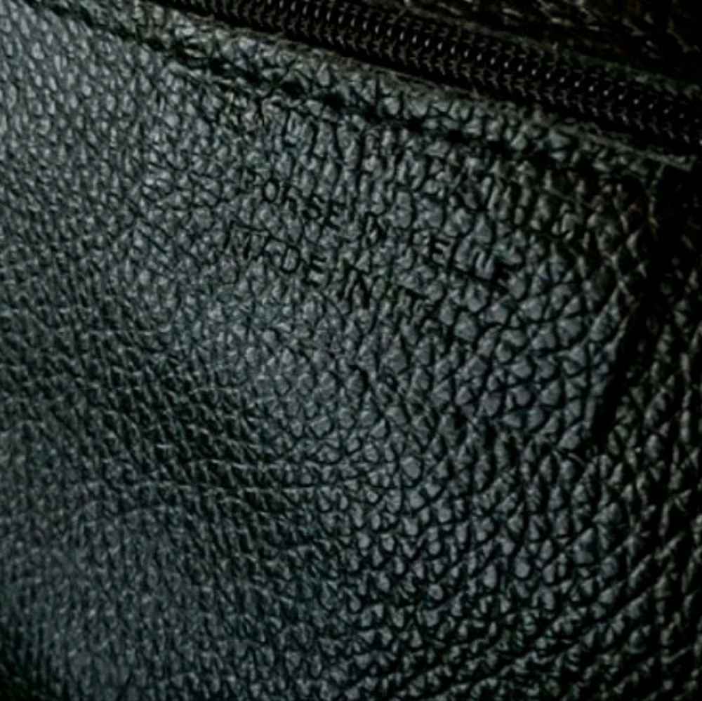 Borse In Pelle Tote black, Soft  Pebble Leather, Zip Pocket, Made in Italy - Picture 7 of 7
